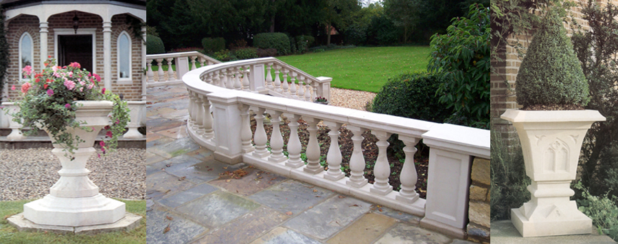 Planters and balustrades